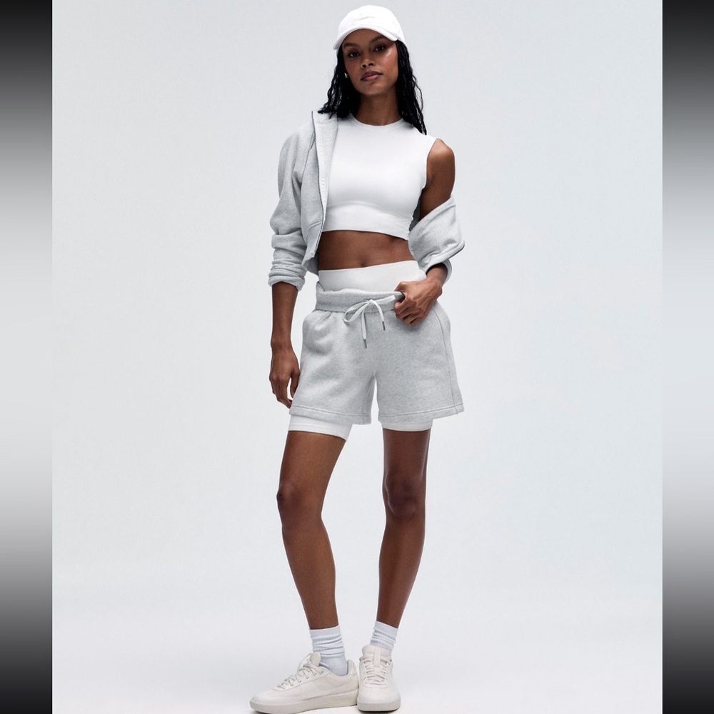 lululemon athletica Light Gray Athletic Shorts